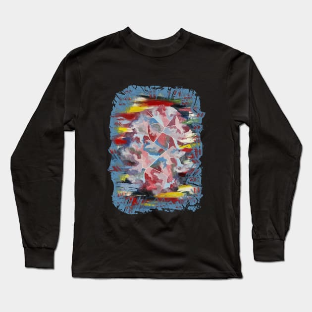 Rainbow Egg - colourful life Long Sleeve T-Shirt by LuArt Gallery